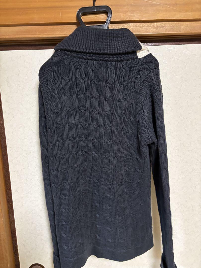 美品 PoloJeans ポロジーンズ ケーブルニットセーター 67RL L
