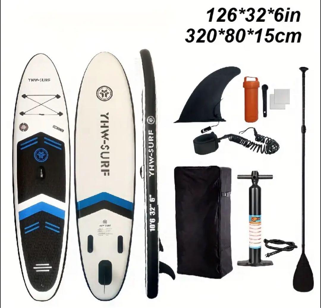 インフレータブル SUPボード 320cm ホワイト パドル付き フルセット