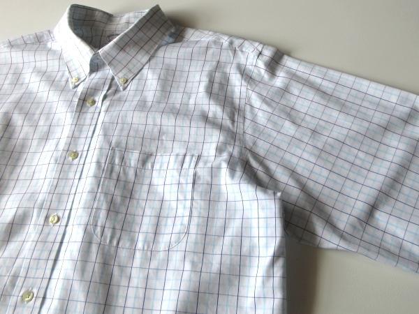 高級 Brooks Brothers チェック BDシャツ 17-35