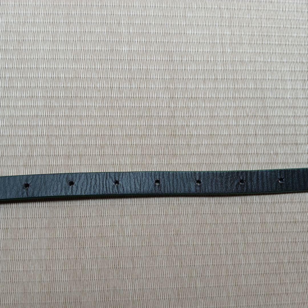 お値下げ未使用美品　iCB 本革製 ベルトグリーン/ブラック リバーシブル日本製 お値下げ未使用美品 iCB 本革製 ベルトグリーン/ブラック