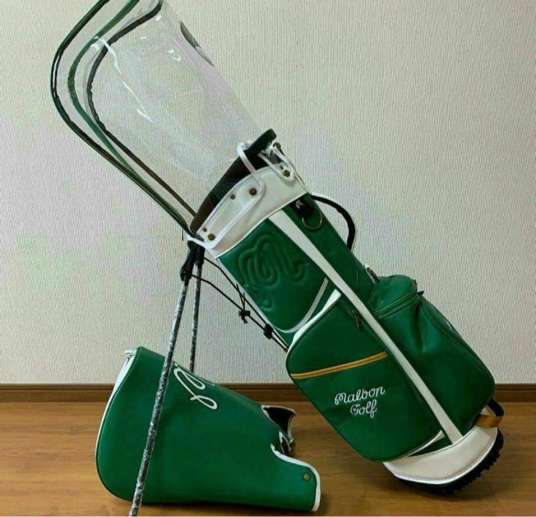 Malbon golf マルボンゴルフ キャディバッグ スタンド型 グリーン Malbon golf マルボンゴルフ キャディバッグ スタンド型 グリーン