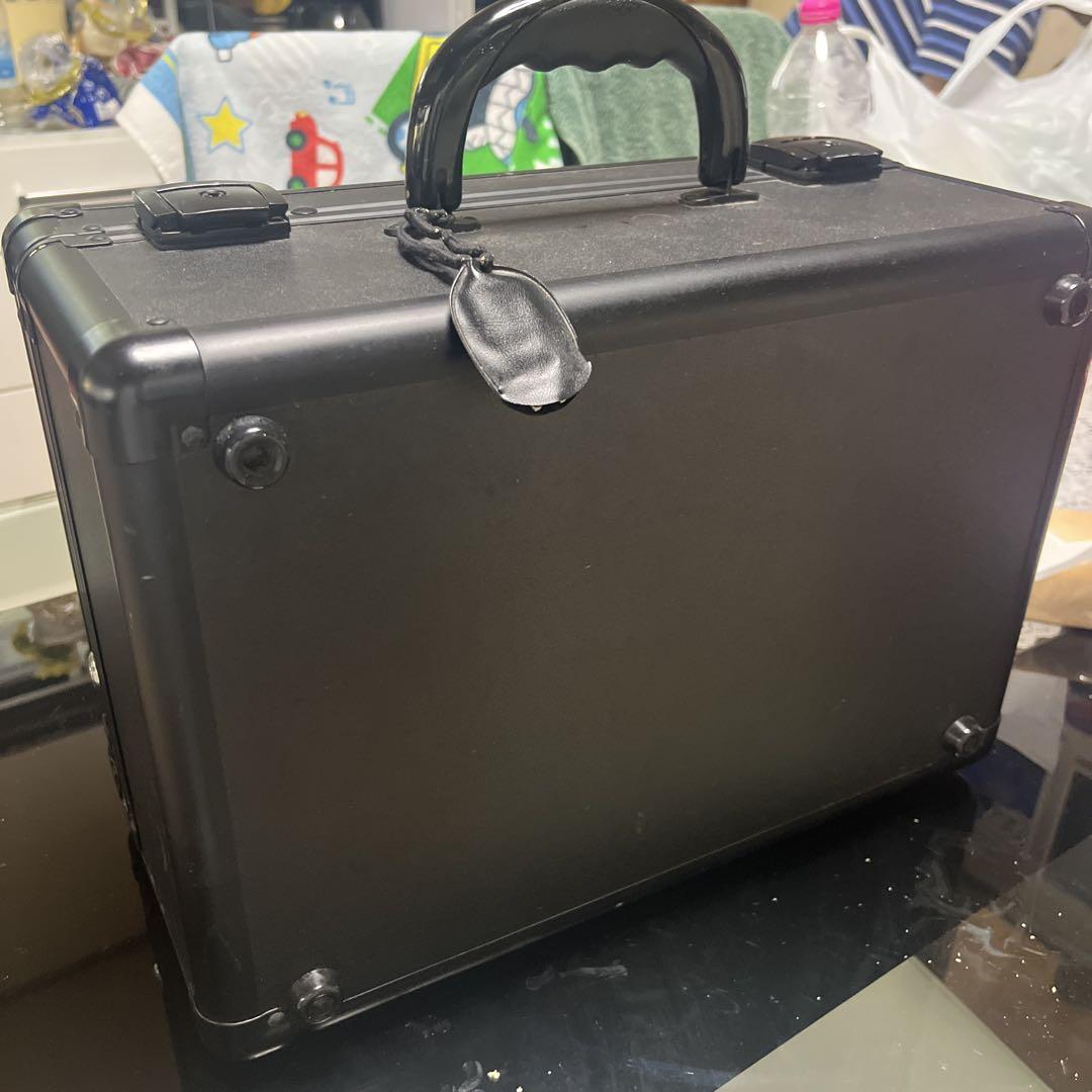 LEDライト付きメイクボックス 黒