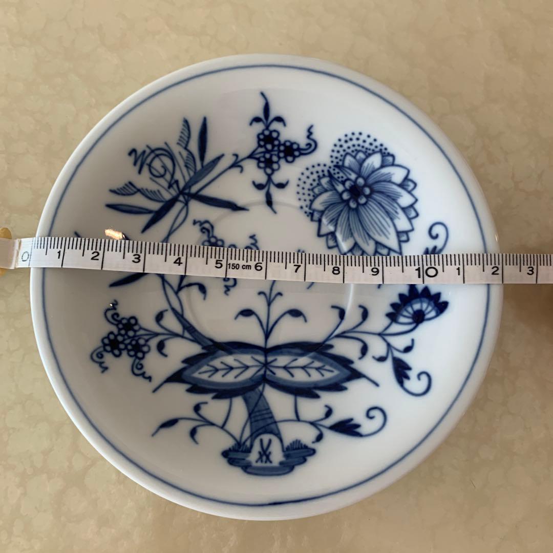 マイセン　ブルーオニオン　カップ＆ソーサー　チョコレートカップ　スワン　デミタス