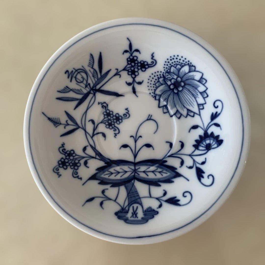 マイセン　ブルーオニオン　カップ＆ソーサー　チョコレートカップ　スワン　デミタス