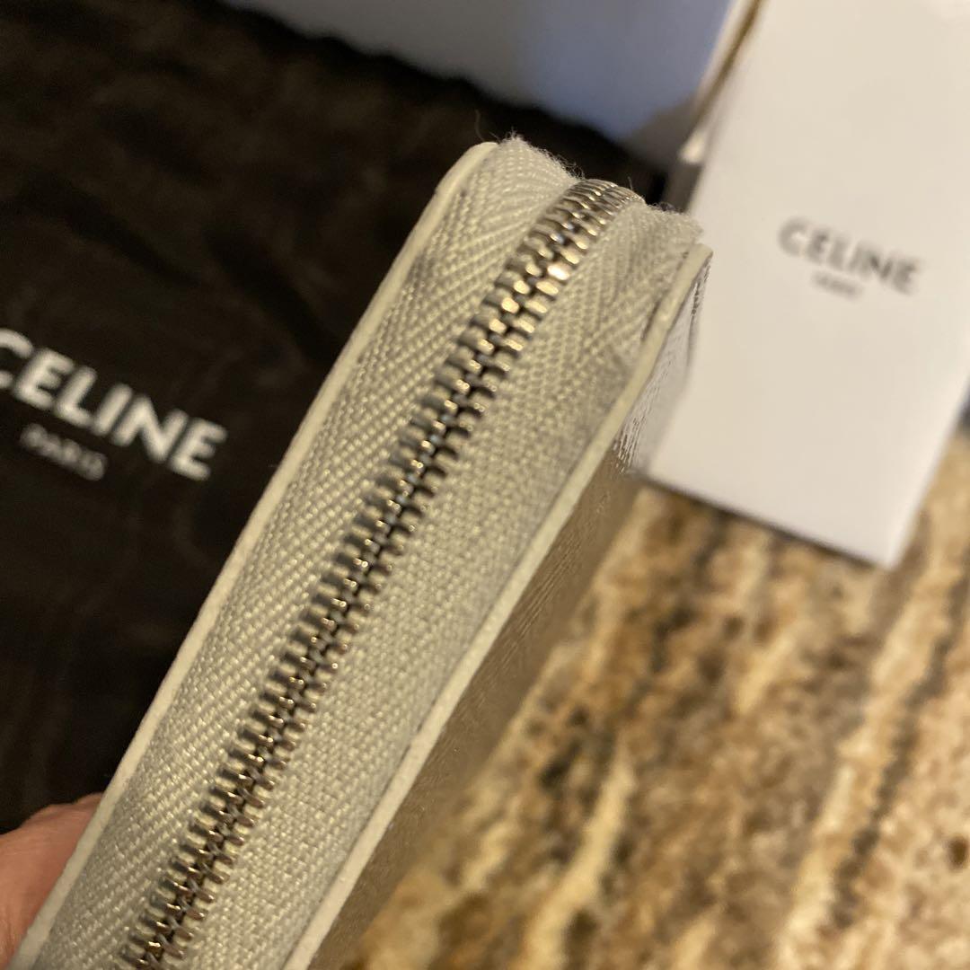CELINE セリーヌ 新ロゴ シルバー コンパクトウォレット