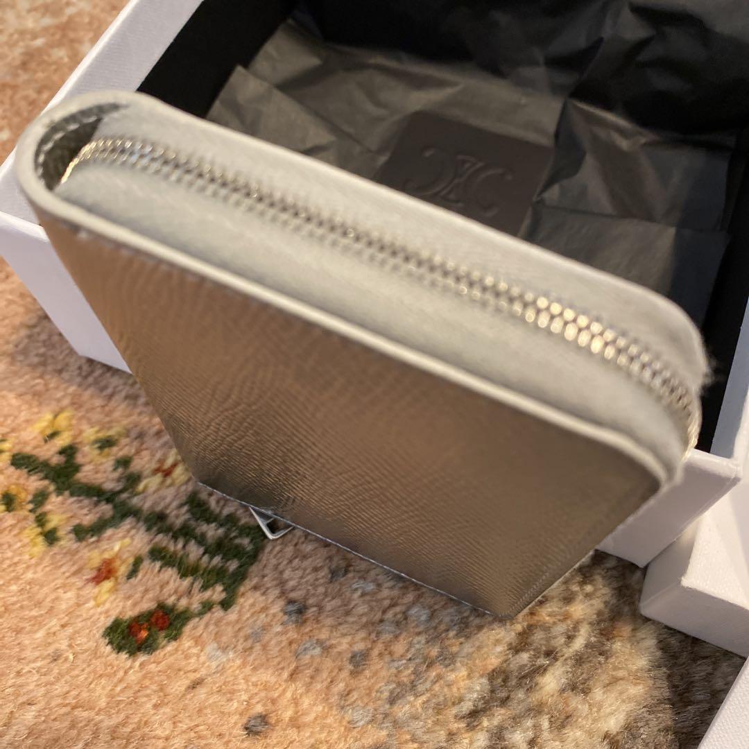 CELINE セリーヌ 新ロゴ シルバー コンパクトウォレット