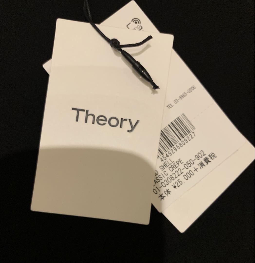 新品【Theoryセオリー】洗える☆トリアセ 半袖ブラウス プル