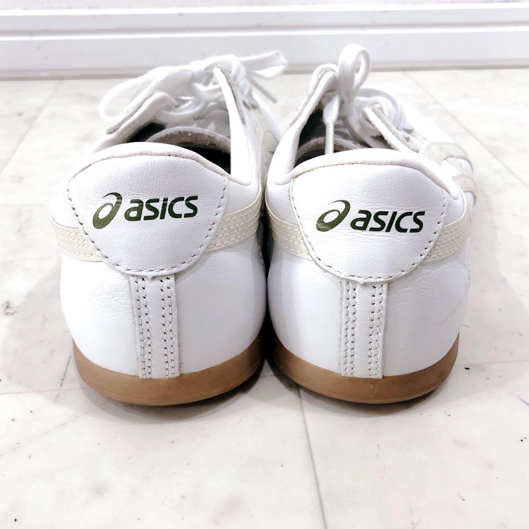 asics アシックス ウーシューWU 天然皮革 ホワイト × パール