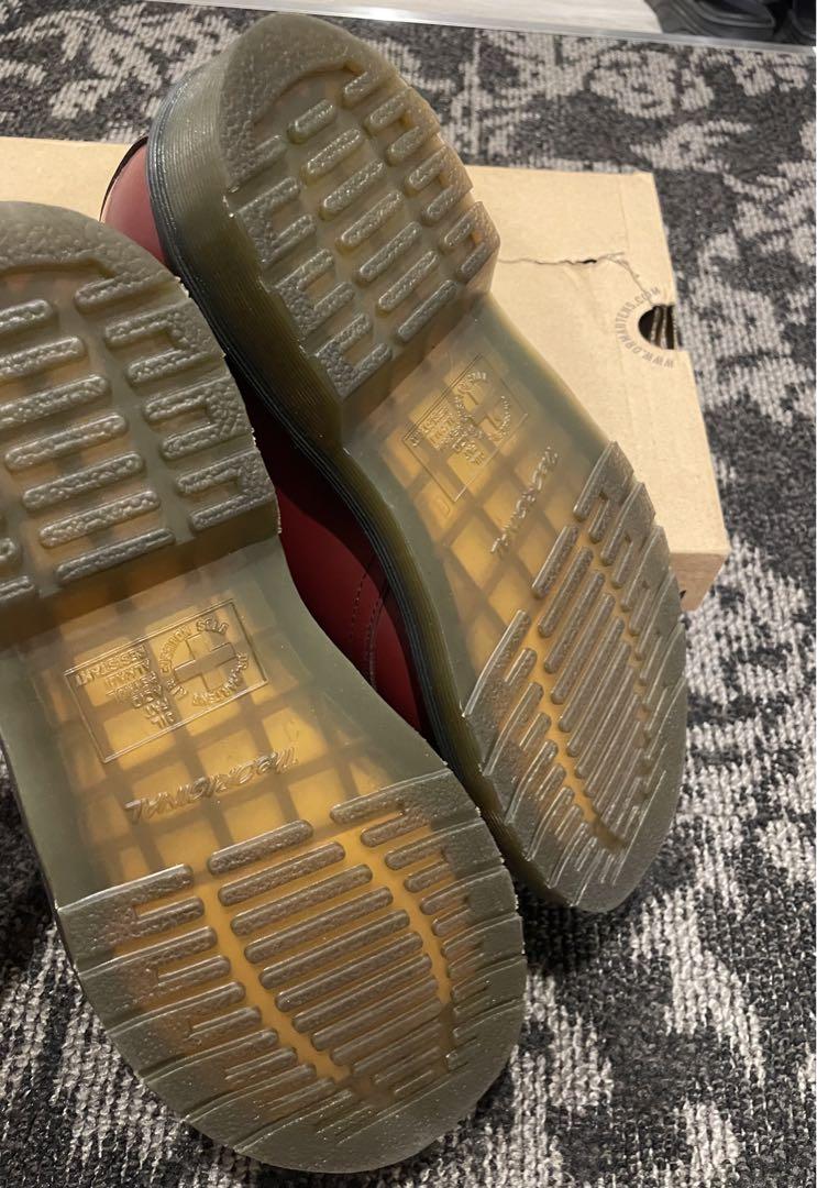 Dr. Martens 3ホール チェリーレッド 革靴 UK7 ローファー