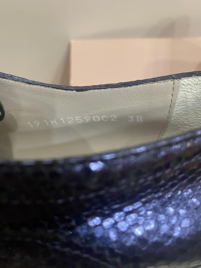 【美品】38 ペルティニ　厚底ローファー　マニッシュ　シューズ　レースアップ