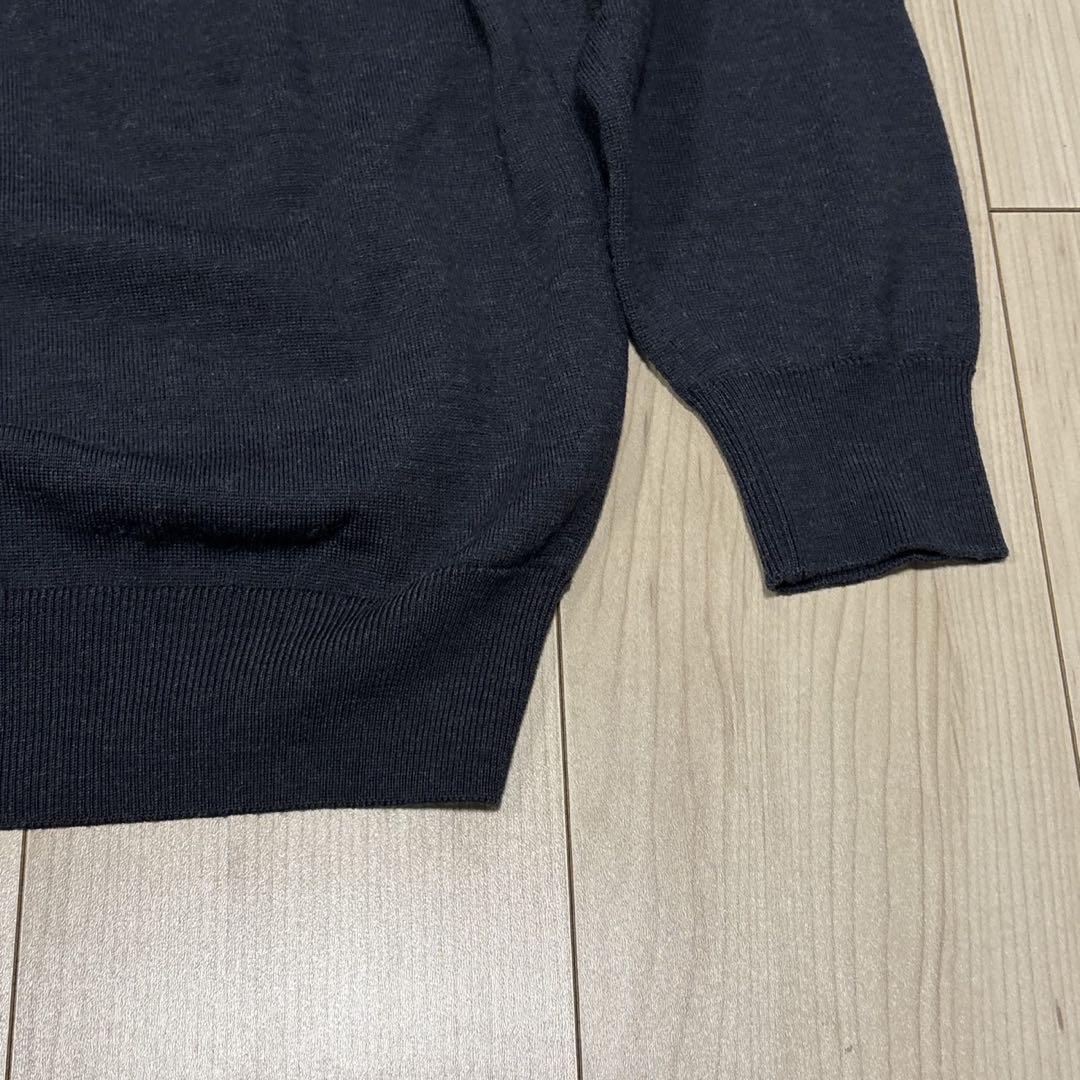 【美品】ジョンスメドレー スキッパーニット　長袖　ネイビー　完売品