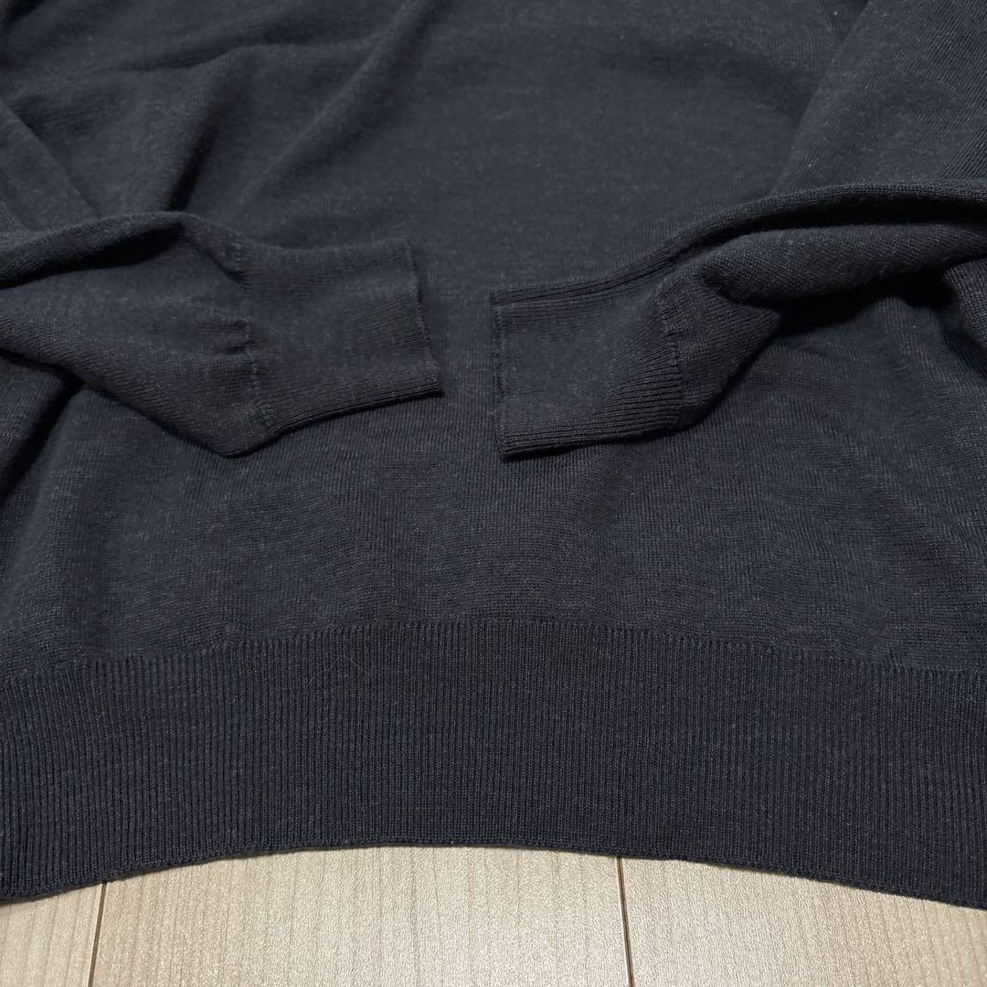 【美品】ジョンスメドレー スキッパーニット　長袖　ネイビー　完売品
