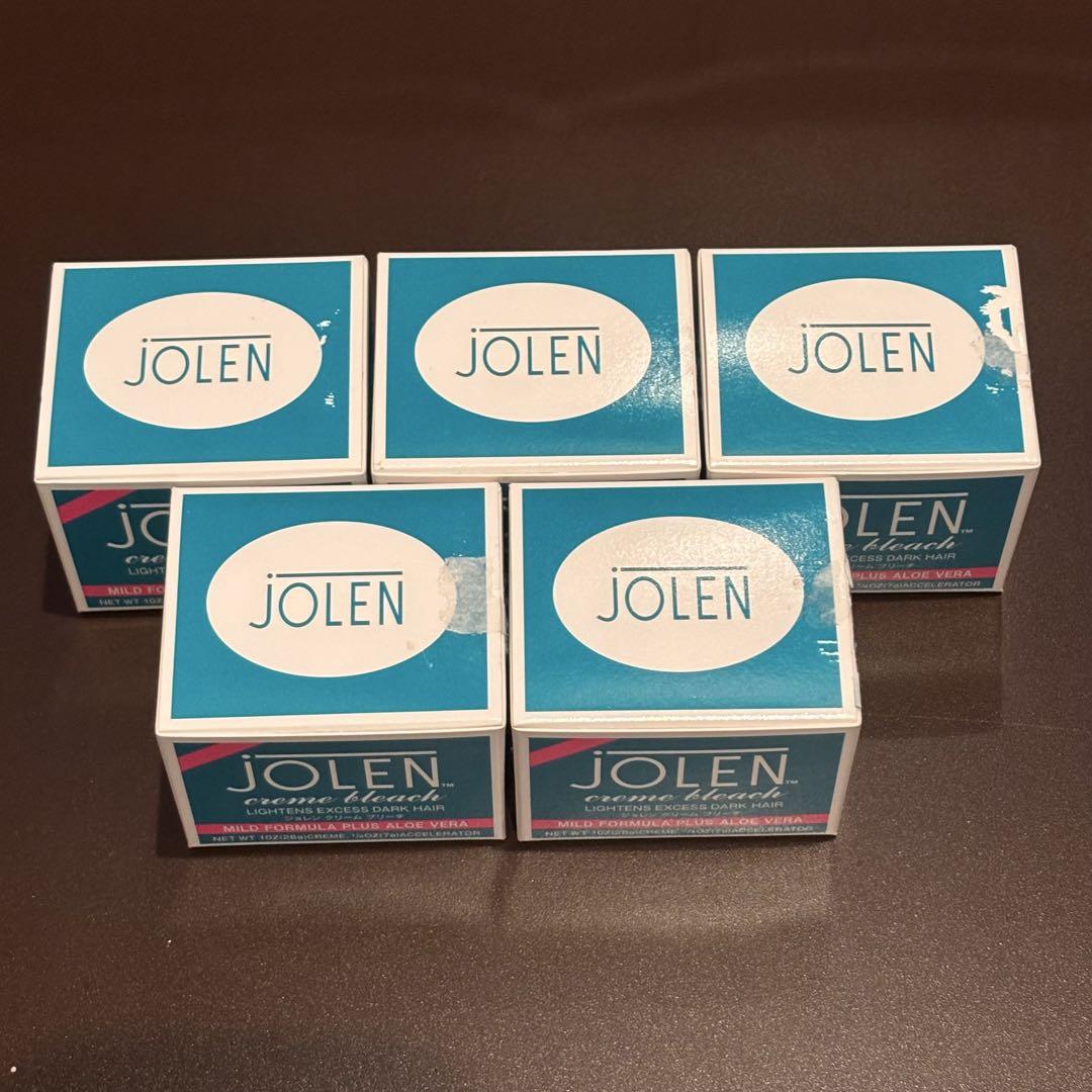 【70％OFF】 新品未使用】ジョレンクリームブリーチ〈クリーム状脱色剤〉5箱 カラーリング・白髪染め