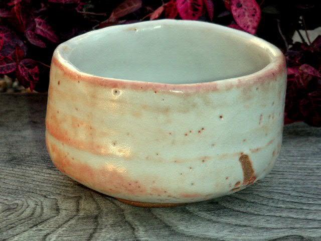志野 茶碗 無銘 桐箱付き 骨董品 美濃焼 工芸品
