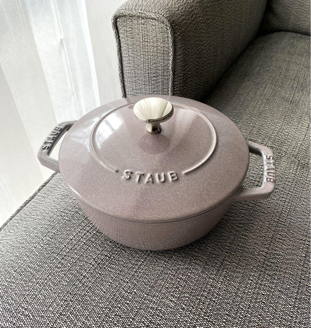 極美品 ストウブ ワナベ 18㎝ シフォンローズ