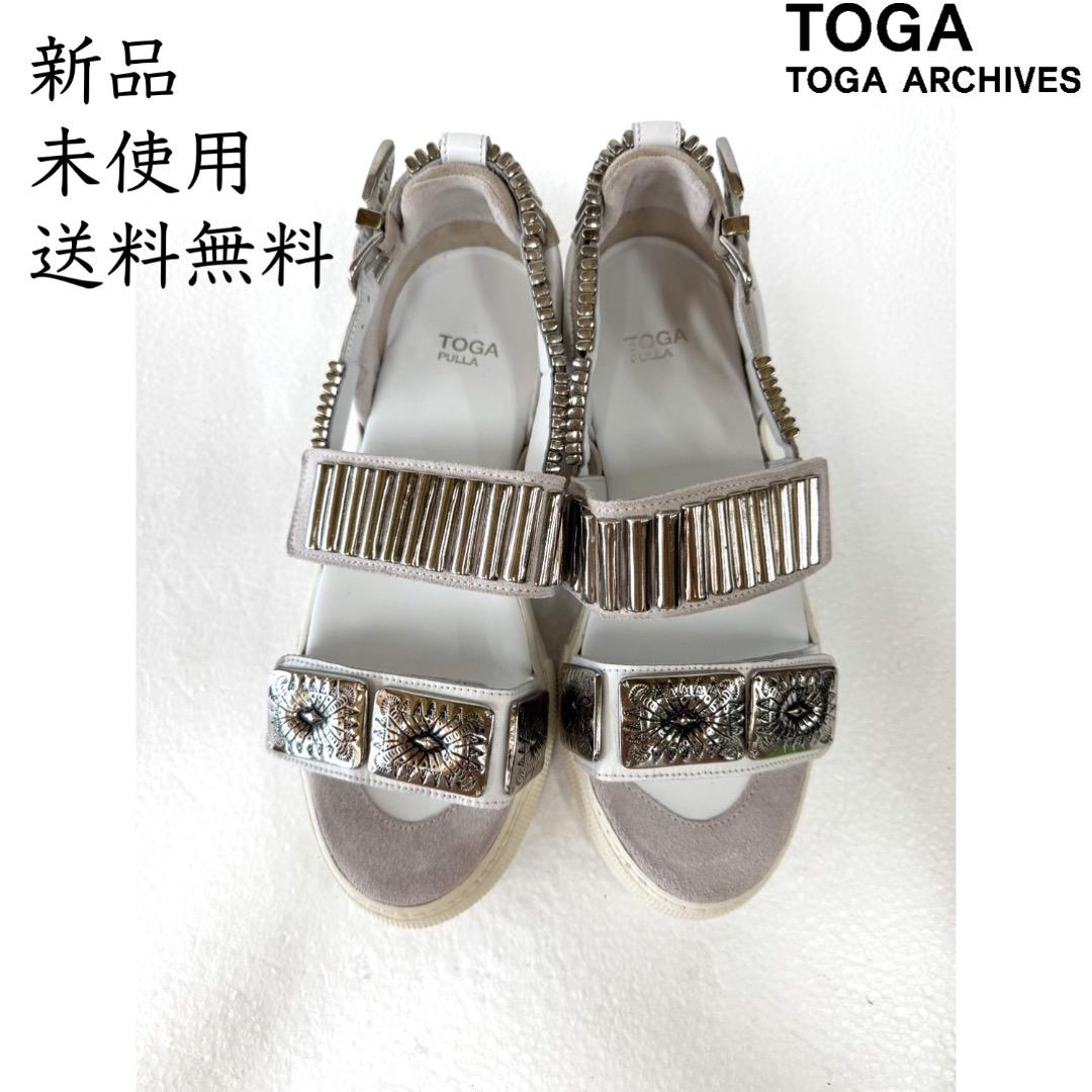 品揃え豊富で 送料無料＞ 未使用 新品 TOGA メルカリ - サンダル PULLA 靴
