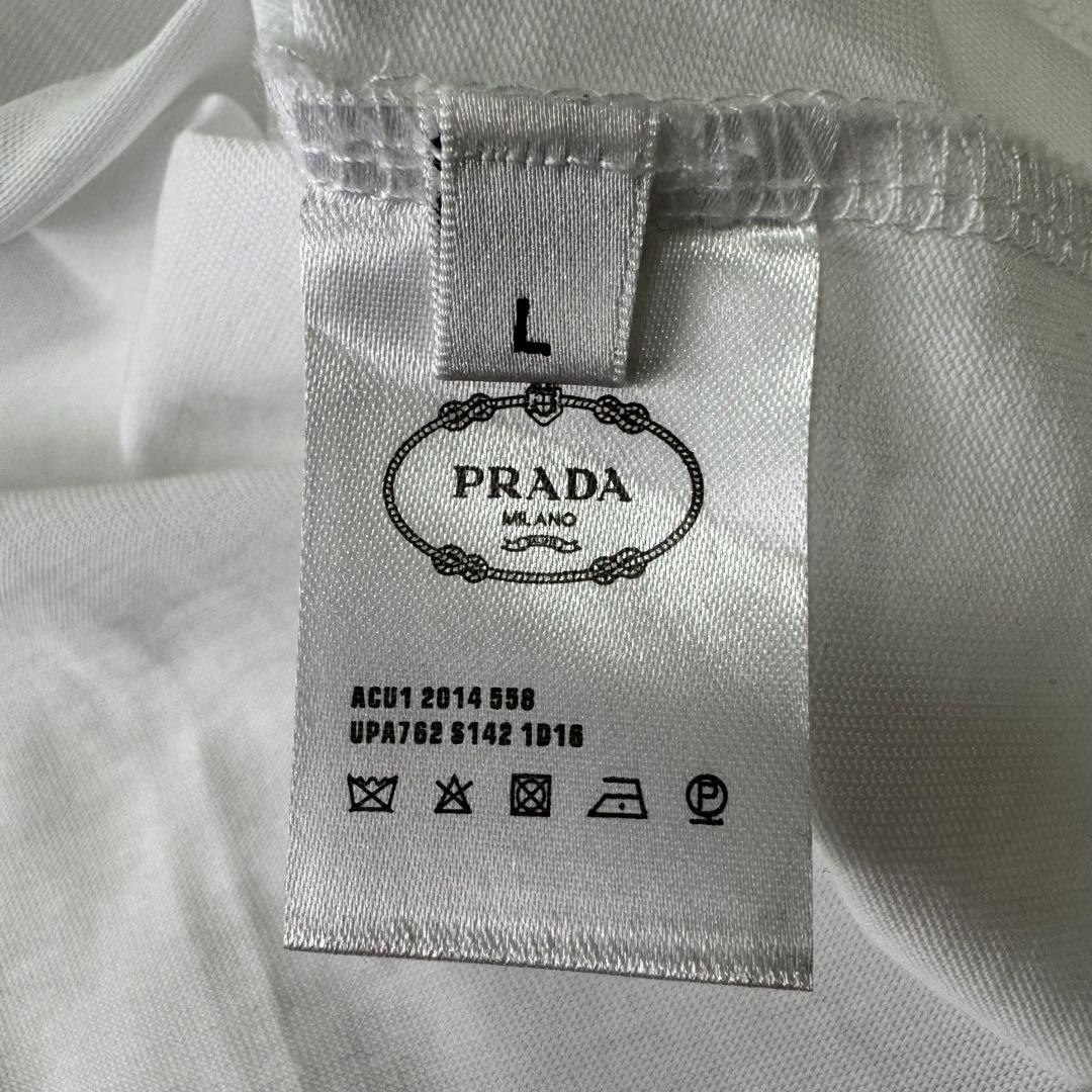 未使用級✨PRADA Tシャツ　カットソー　クロップド　スパンコール　 L