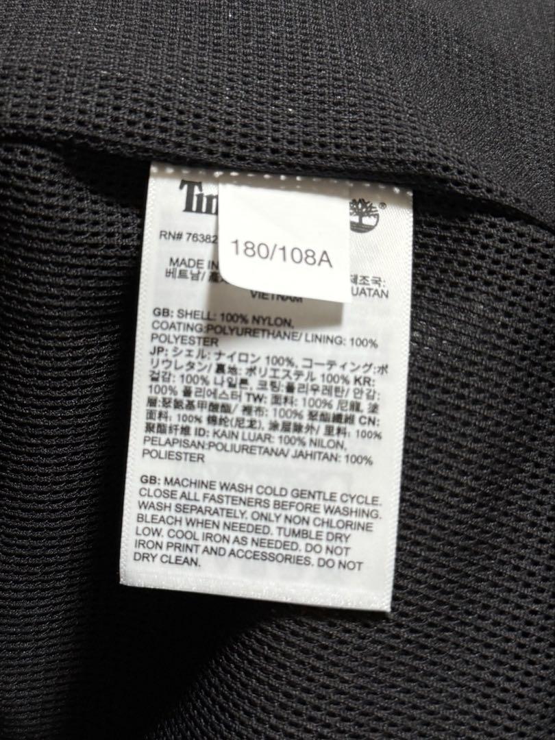 Timberland マウンテンパーカー　オレンジ　ブラック　バイカラー　L