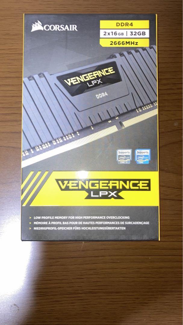新品 未開封 コルセア DDR4 2666 16GB×2枚