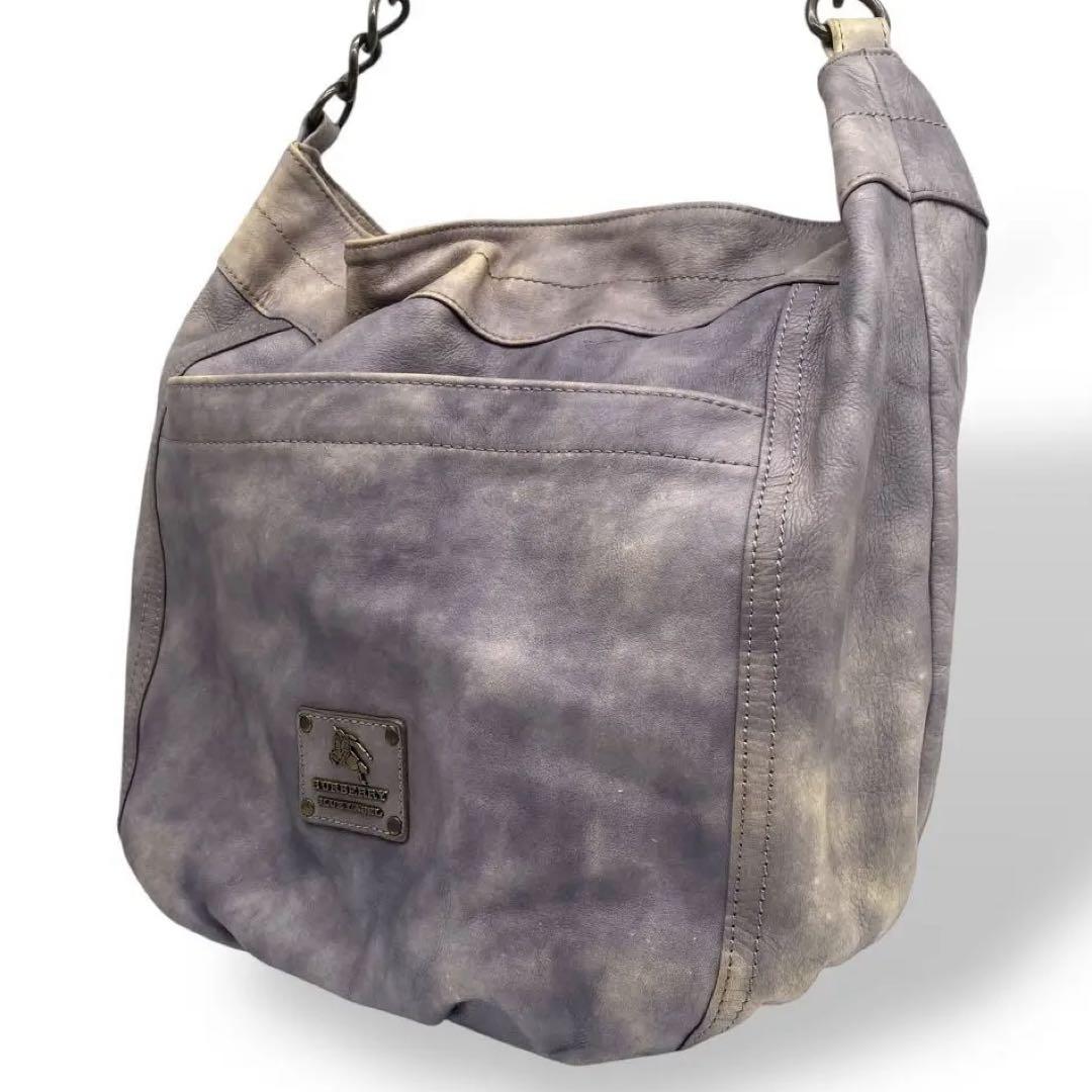 【美品】Burberry ワンショルダーバッグ　肩掛け　ノバチェック　タイダイ柄