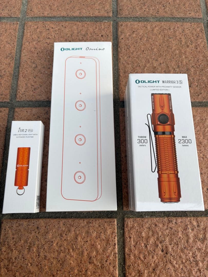 Olight Warrior 3S オレンジ3点セットolight