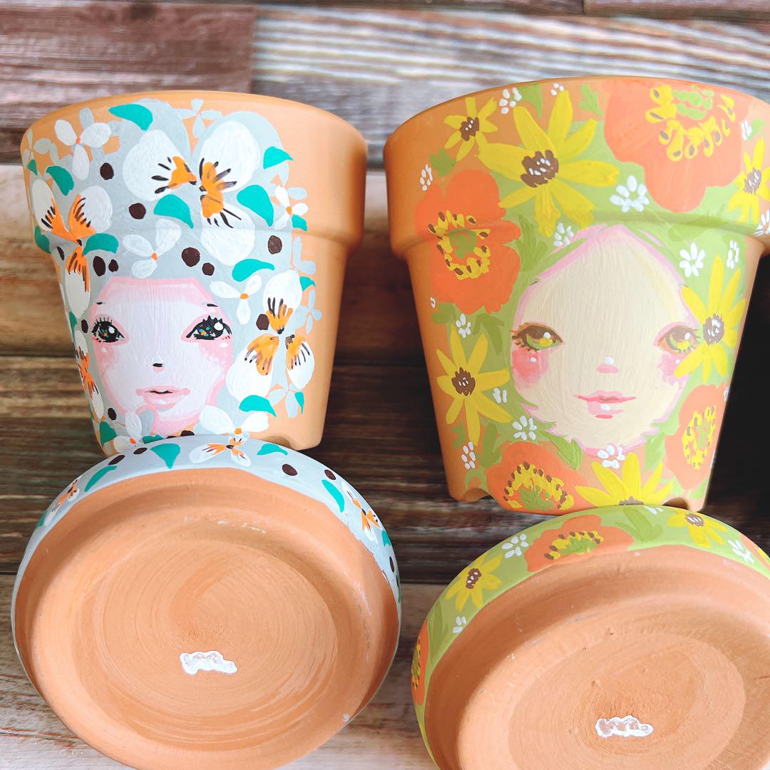 新品　リメイク鉢　作家さん リメイク鉢 5点セット 多肉植物 リメ鉢作家さん 2.5号 - メルカリ