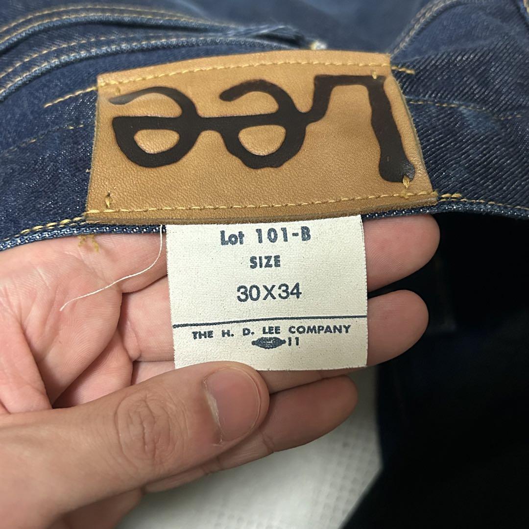 Lee 101B 46年モデル　センター赤タグ　復刻　セルビッチ　ヴィンテージ