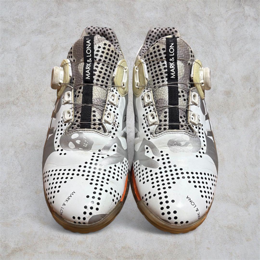 MARK & LONA ASICS コラボ ゴルフシューズ 黒✖️シルバー27cm MARK & LONA ASICS コラボ ゴルフシューズ 黒✖️シルバー27cm