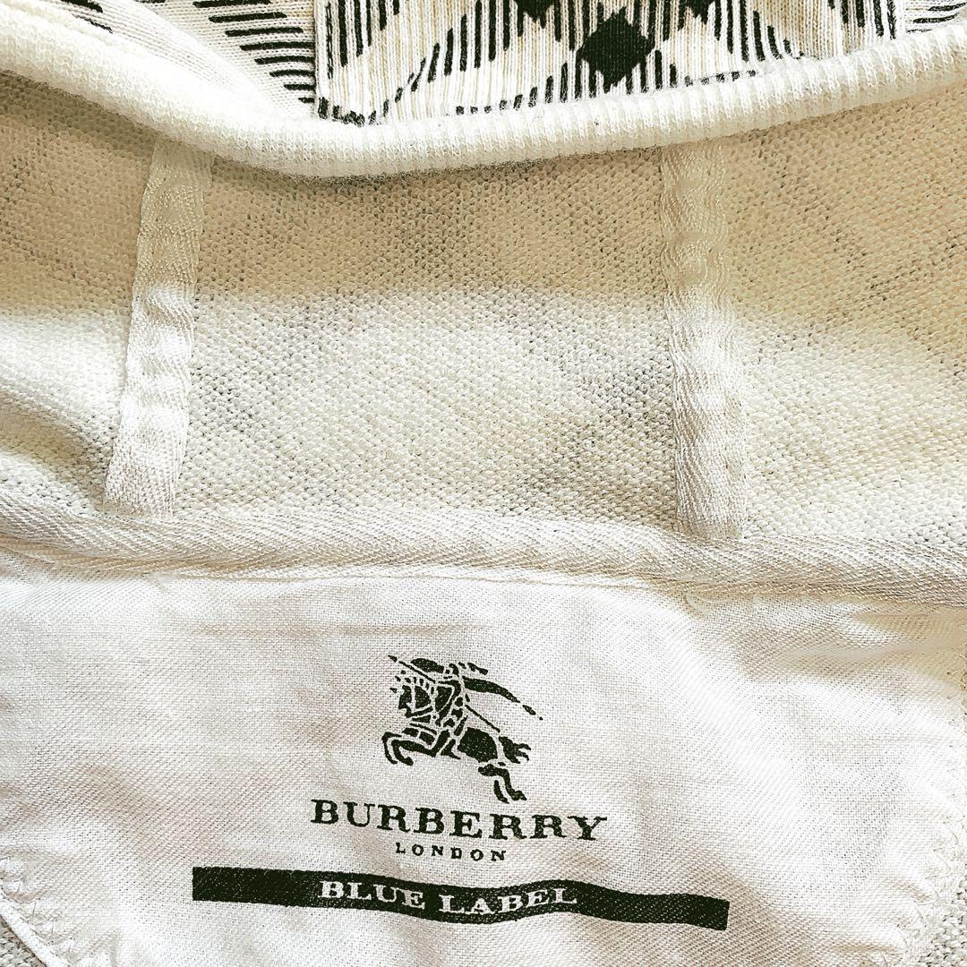 BURBERRY バーバリーブルーレーベル ジップアップパーカー 白