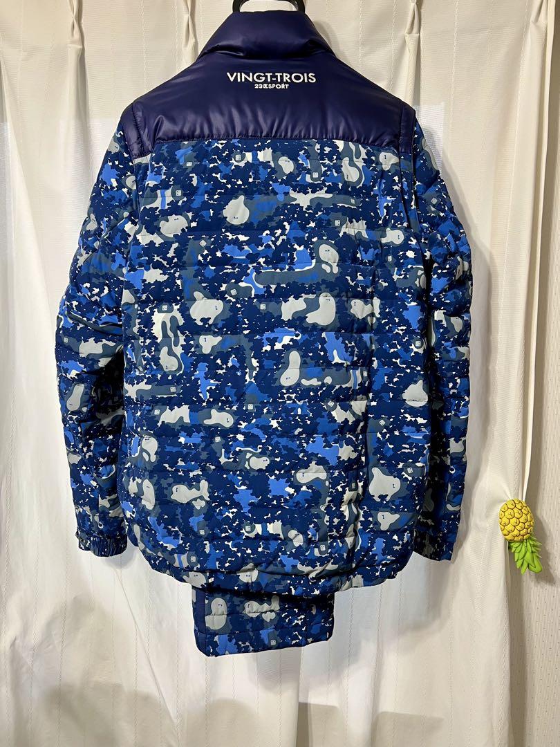 23区 GOLF ゴルフ 軽量防寒着上下 2way ジャケットダウン90% M