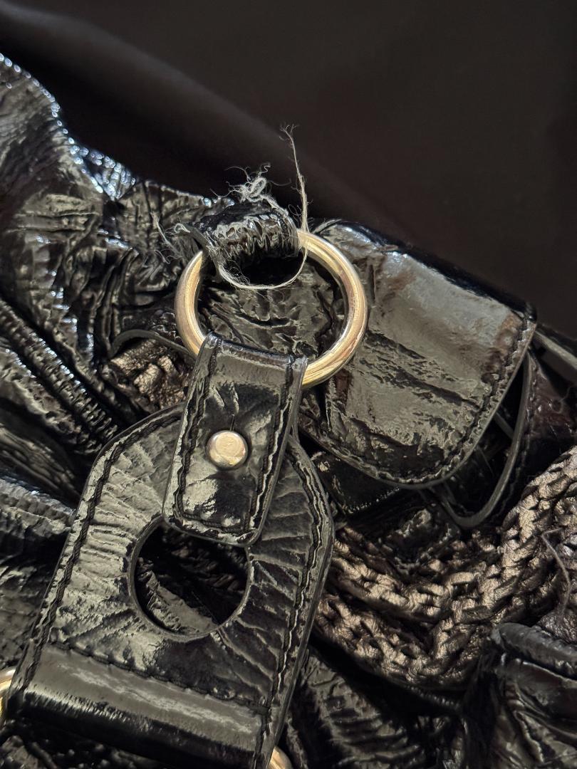 Chloé(クロエ) 黒 エナメル　トートバッグ