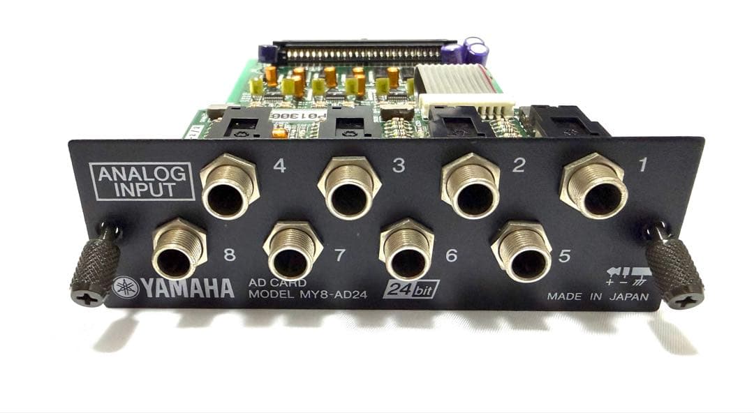 YAMAHA MY8-AD24 アナログ入力カード 8ch 動作品目立った傷や汚れなし