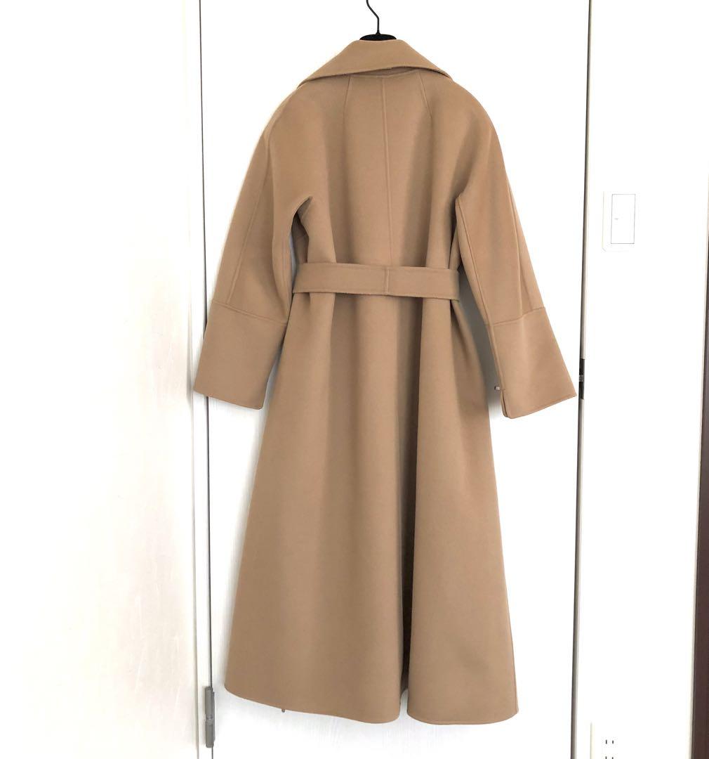 マックスマーラクチートアマーノキャメル100％ベルテッドコート■白タグ34 Max Mara - 美品 マックスマーラ Max Mara コート ロングコート