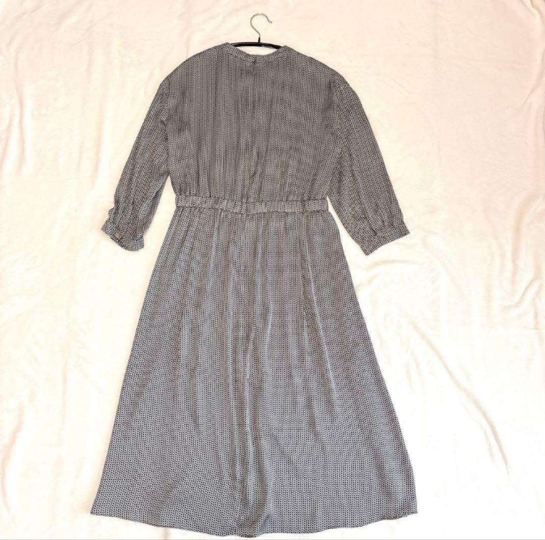 UNTITLED ジオメトリック柄ワンピースM・UNTITLED