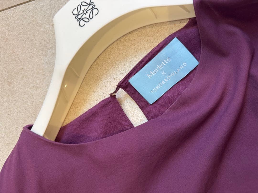 トゥモローランド Merlette マーレ ワンピースパープル トゥモローランド Merlette マーレ ワンピースパープル