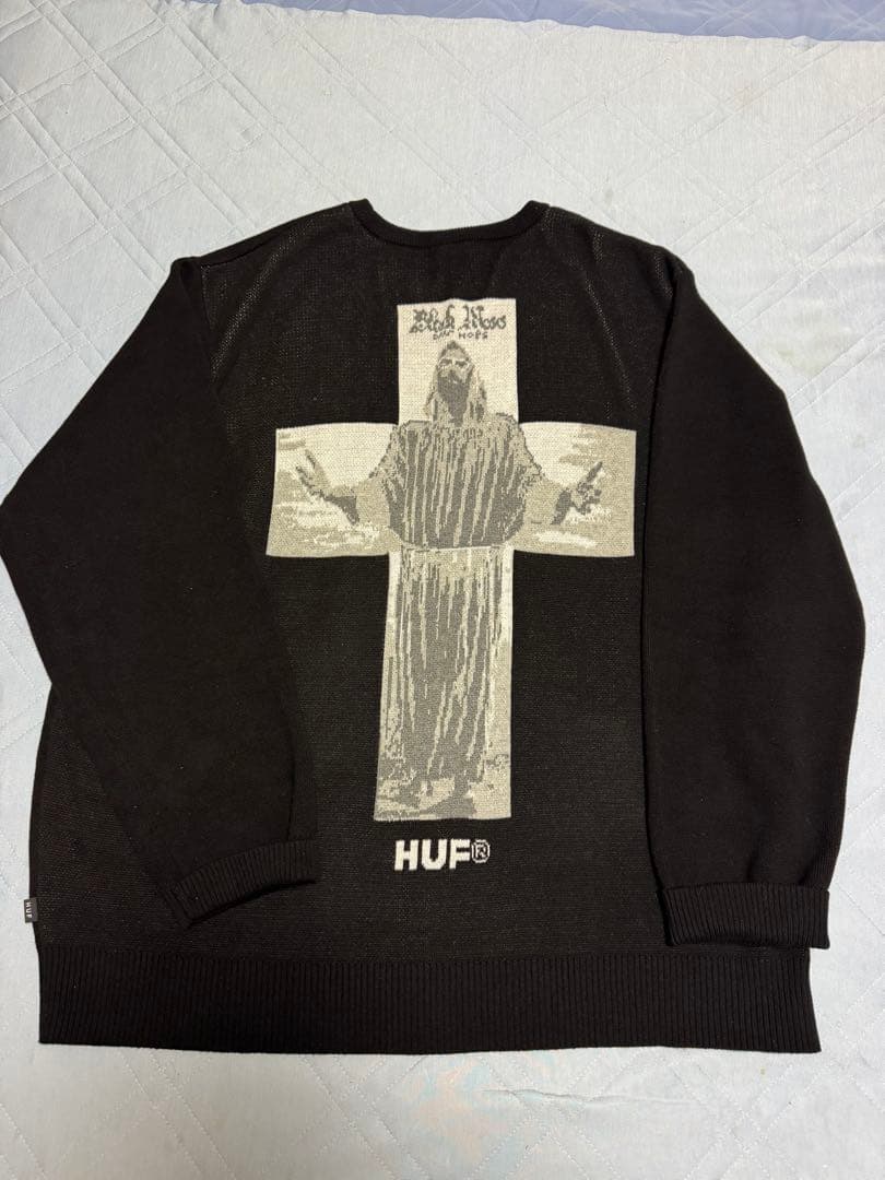 【極美品】HUF×ISAAC HAYES BLACK MOSES ニットセーター 【極美品】HUF×ISAAC HAYES BLACK MOSES ニットセーター
