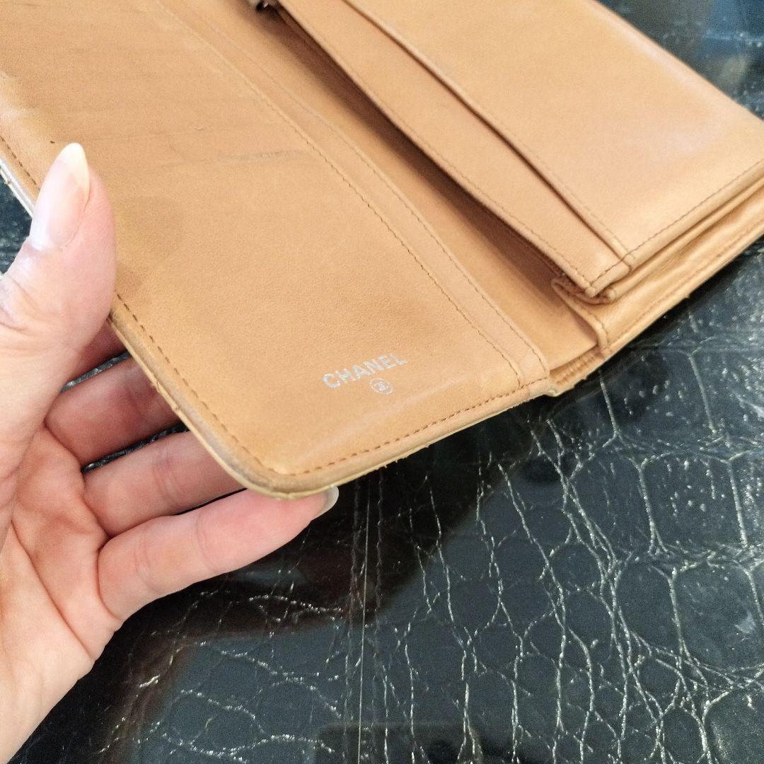 CHANEL マトラッセ 長財布 ベージュ