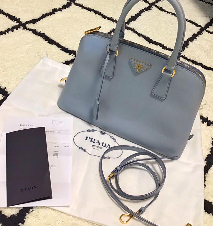 ラウンド ハンドバッグ 2way ギャザー PRADA 美品 ❤️ 正規品 ❤️ 鑑定済み - ハンドバッグ