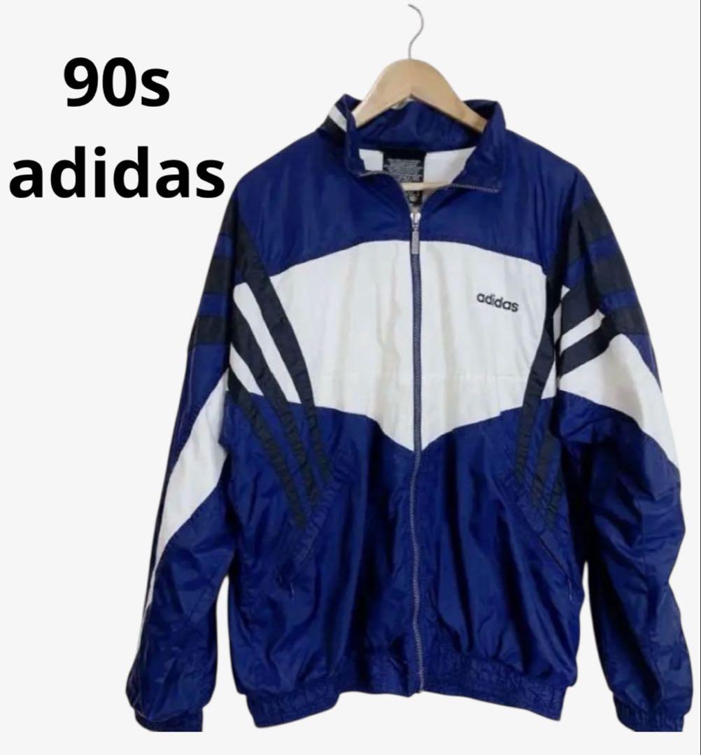 美品 90s adidas nylon track jacket M