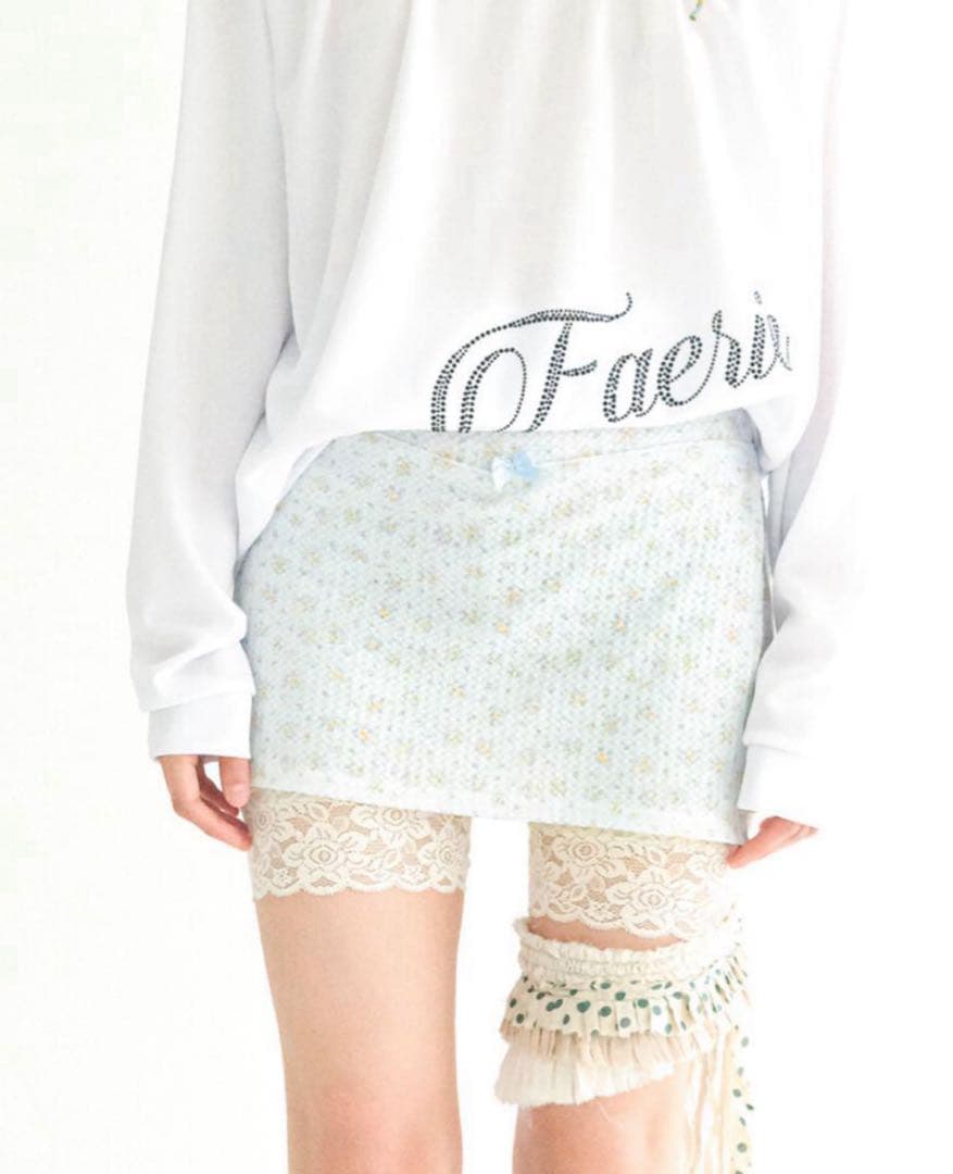 shop faerie flower jacquard skirt pants