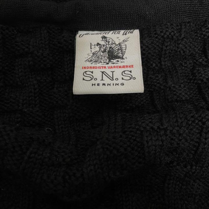 ウール 定価37400 ニットカーディガン ブラック oIp3j-m93486107702 S.N.S Herning トップス