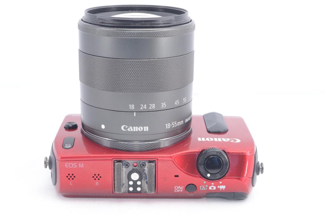 美品★Canon キャノン EOS M レンズキット レッド ミラーレス一眼
