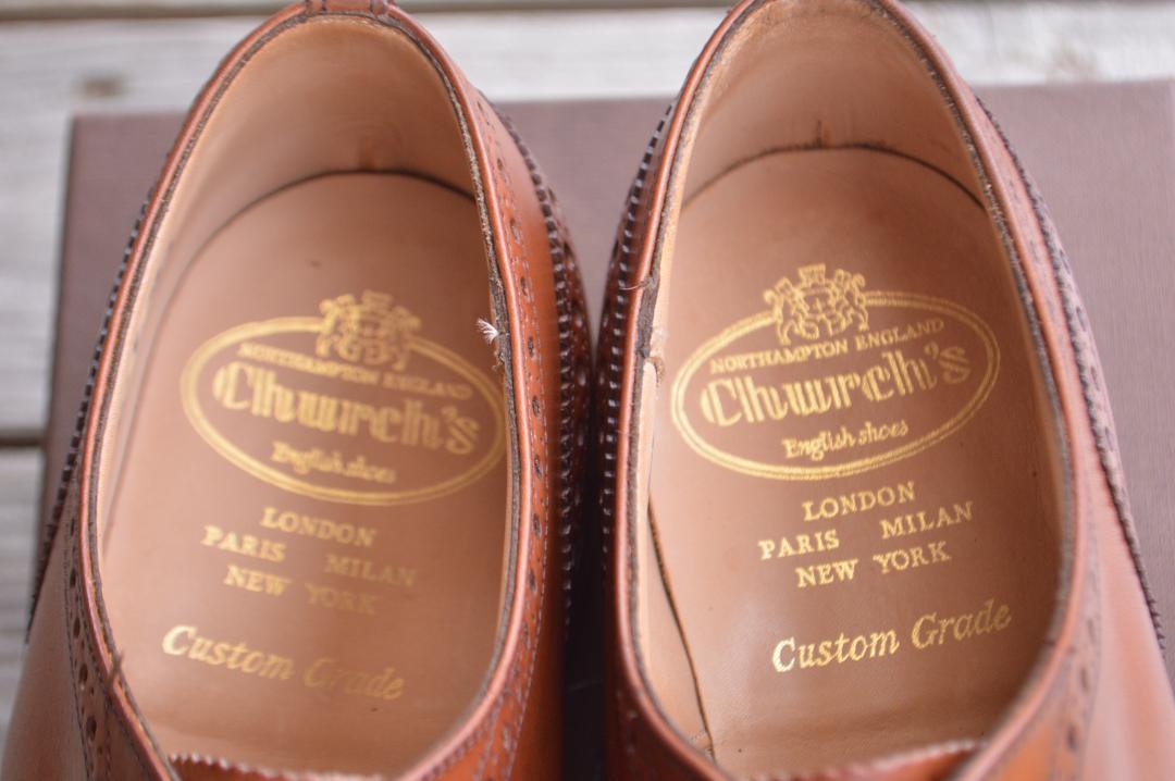 着用数回　CHURCH'S　CHETWYND　65F　ウォルナット