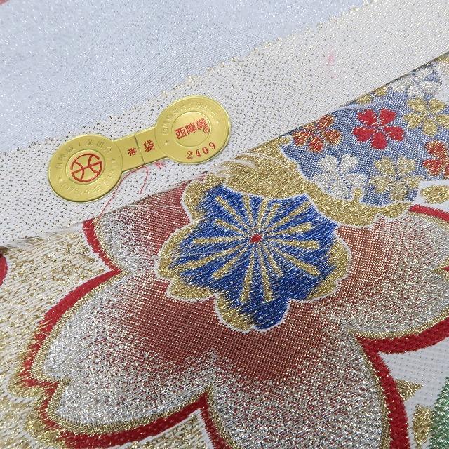のパートナ⊢ 新品 西陣織“自然と笑顔の連鎖を生む桜の花道 ”袋帯 L-33 TqySC-m93493679631 桜 振袖用 しさで