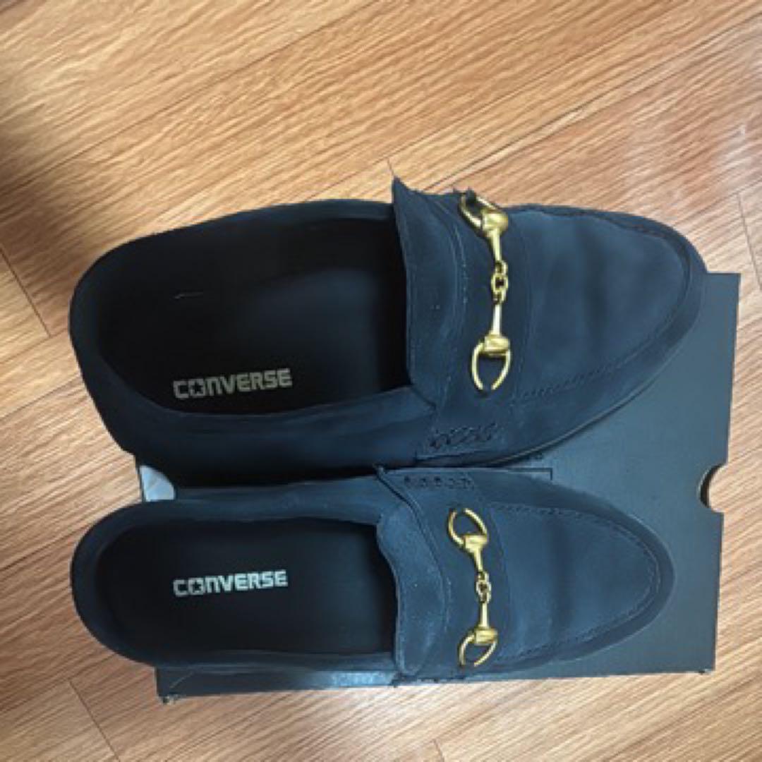 早い者勝ち！美品Converse グレーブラック ローファー