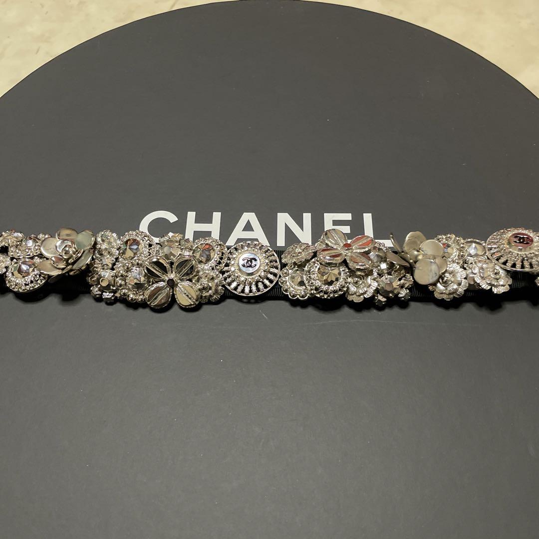 激レア　vintage CHANEL シルバースタッズベルト