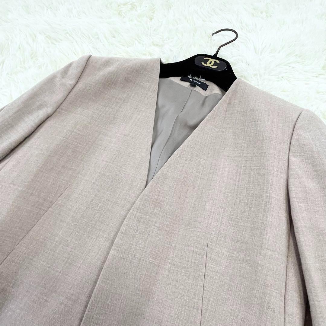 【極美品】theory セオリー　セットアップ　 SAXONY ベージュ