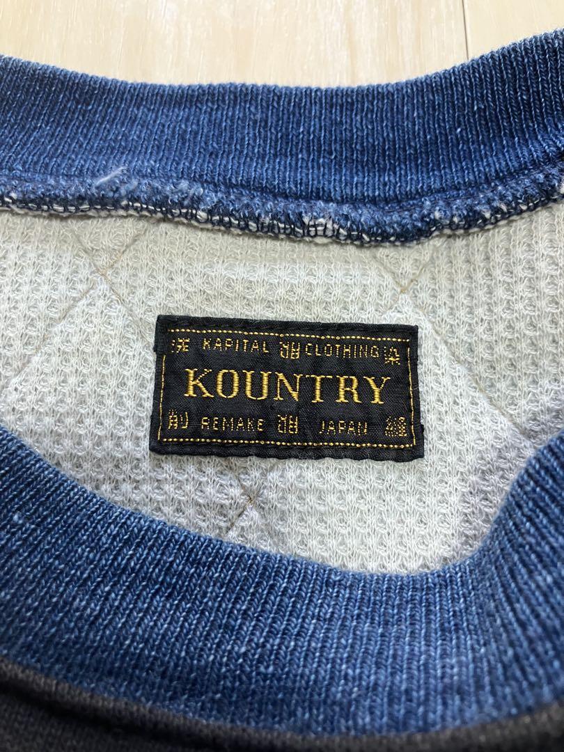 希少KAPITAL kountry 裏毛×デニムキルティング 2TONE BIG