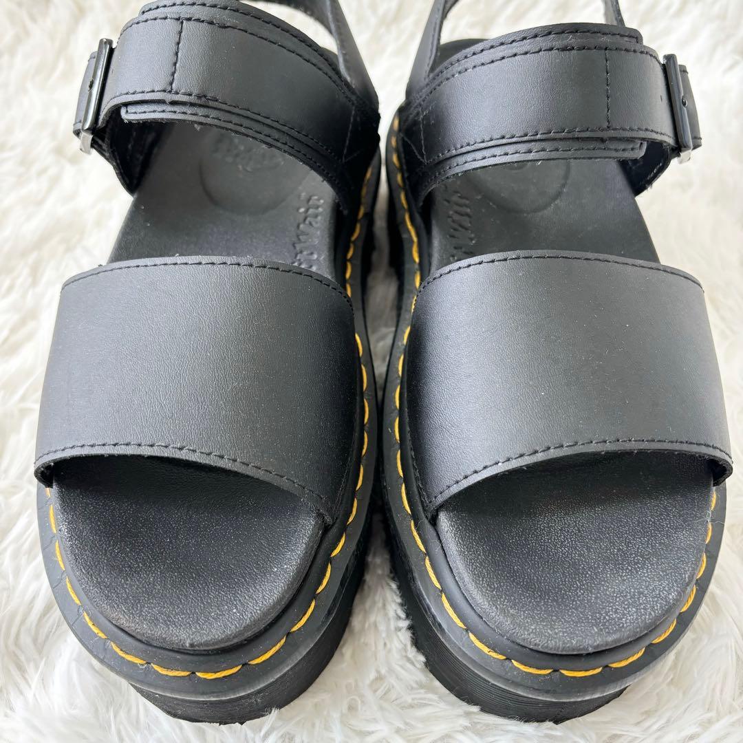 Dr.Martens サンダル 厚底 VOSS  QUAD UK5 24cm 黒