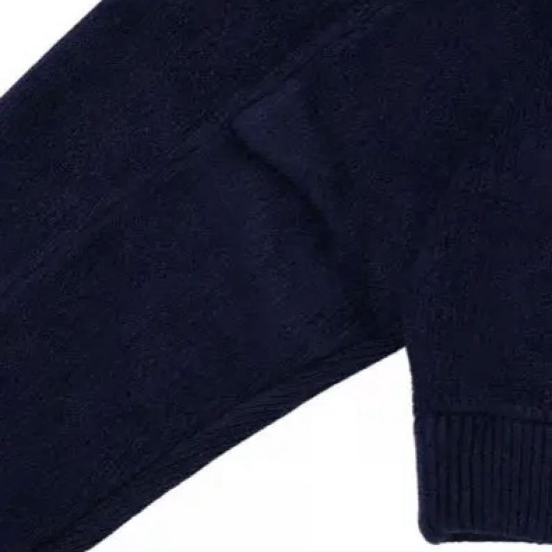 NKNIT ニット KNIT mini hoodie navy